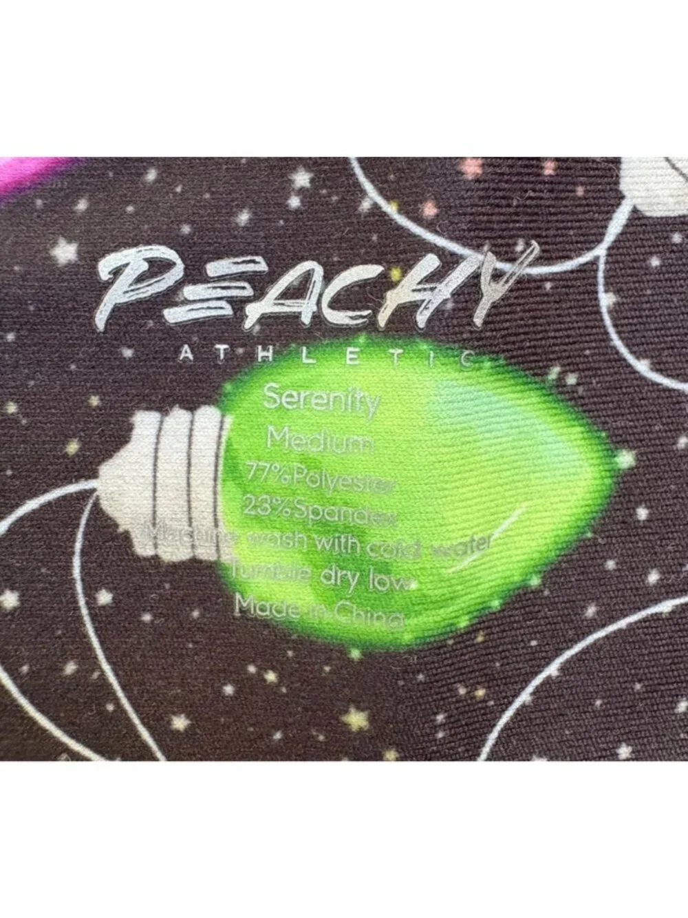 Peachy Athletic NWOT Crossfit Gym Booty Shorts Christmas Print Size Medium